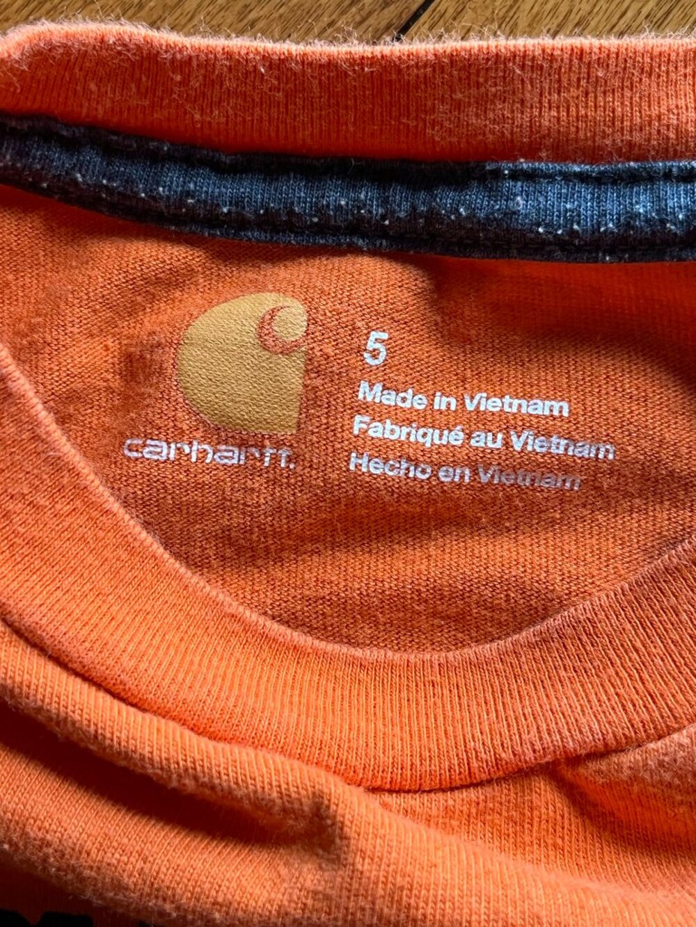 Carhartt orange "Built for the Trails" shirt 5 - Picture 3 of 6